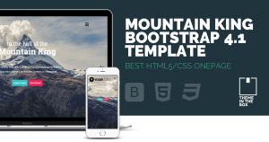 Mountain King Bootstrap 4 Template