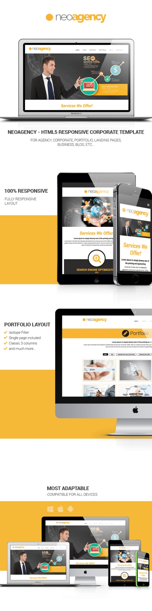 neoAgency – HTML5 Responsive Corporate Template