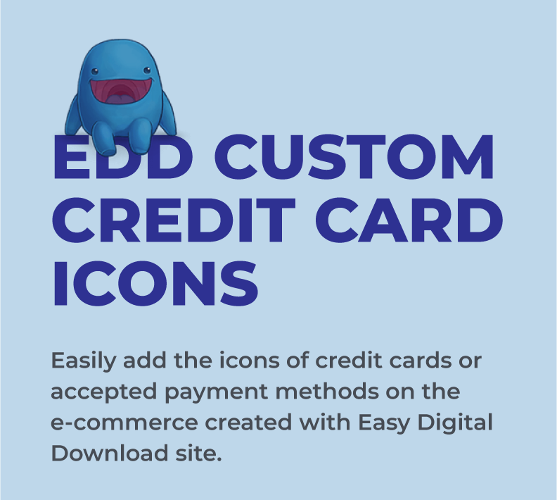 Custom Credit Card Icons for Easy Digital Downloads